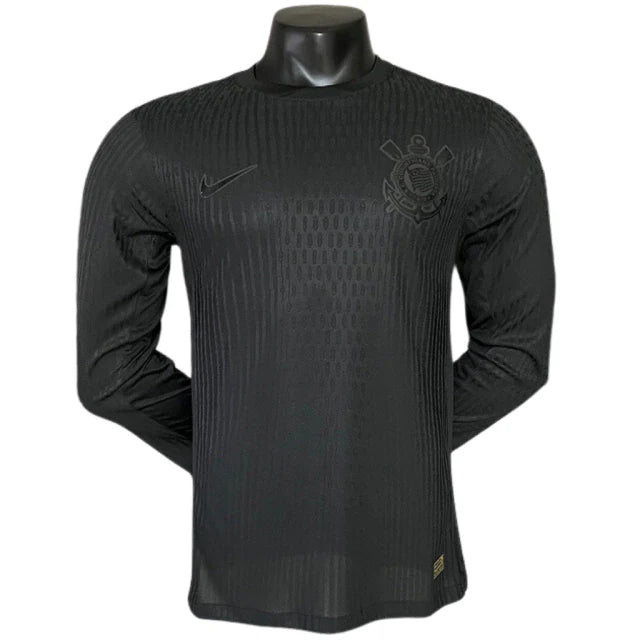 Camisa Corinthians II Manga Longa 24/25 - Jogador - Preta