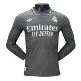 Camisa Real Madrid III Manga Longa 24/25 Torcedor Adidas - Cinza