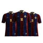 KIT 3 Camisas Barcelona Legends Trio MSN 24/25 - Comma Football Masculino