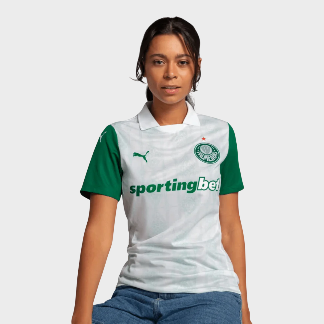 Camisa Palmeiras Feminina II 25/26 Torcedor Puma - Branca