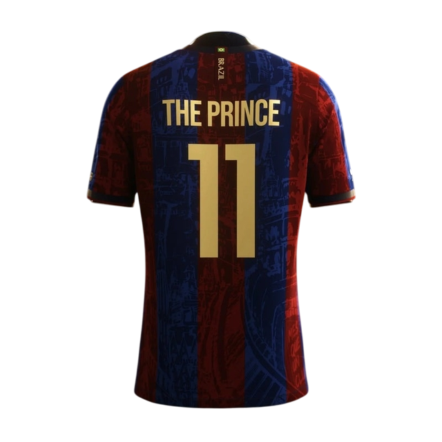Camisa Barcelona Edição Especial Trio MSN The Prince 24/25 - Comma Football Masculino