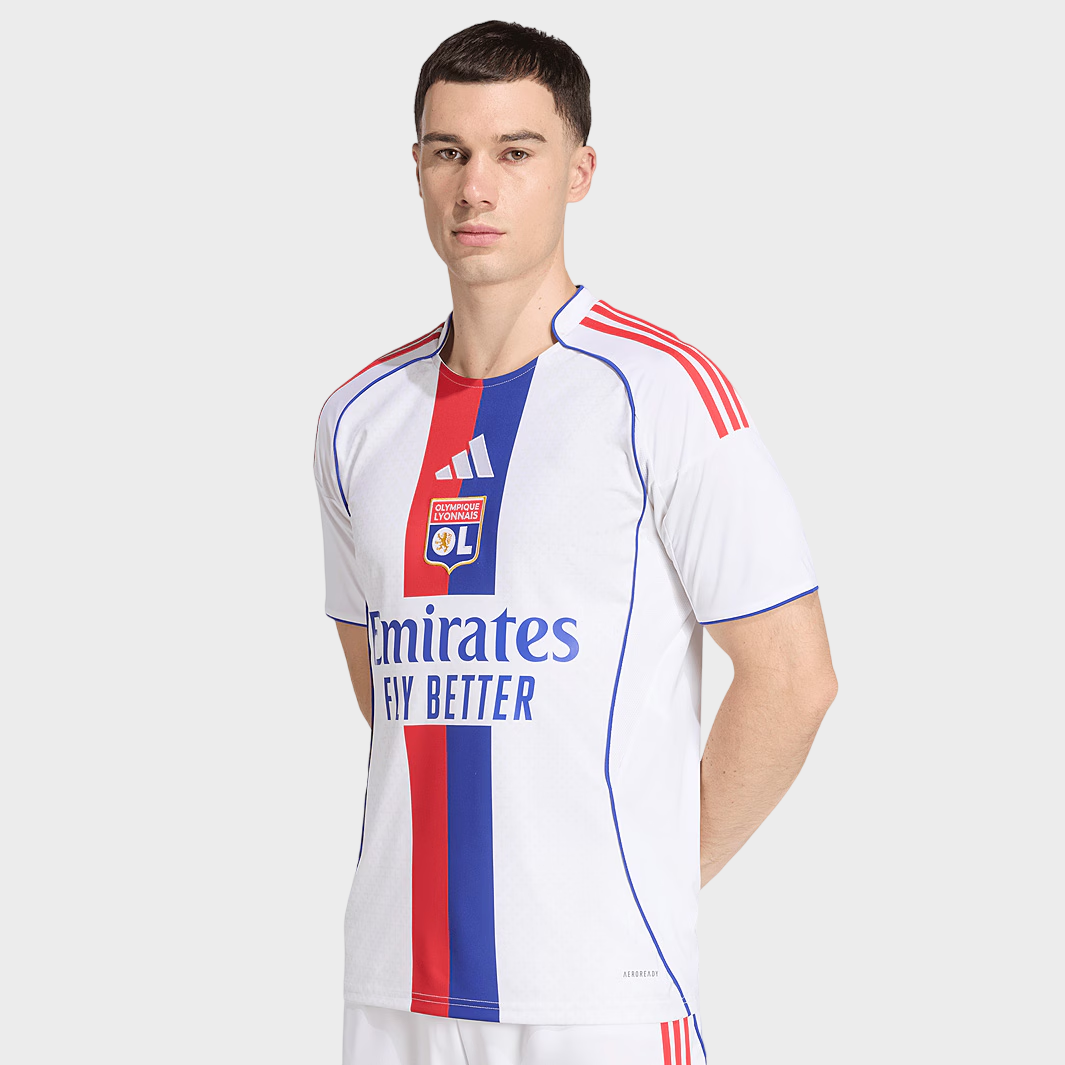 Camisa Lyon I 25/26 - Torcedor Adidas - Branca