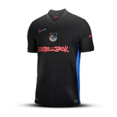 Camisa Barcelona Away x Travis Scott 24/25 - Torcedor Masculino - Preta