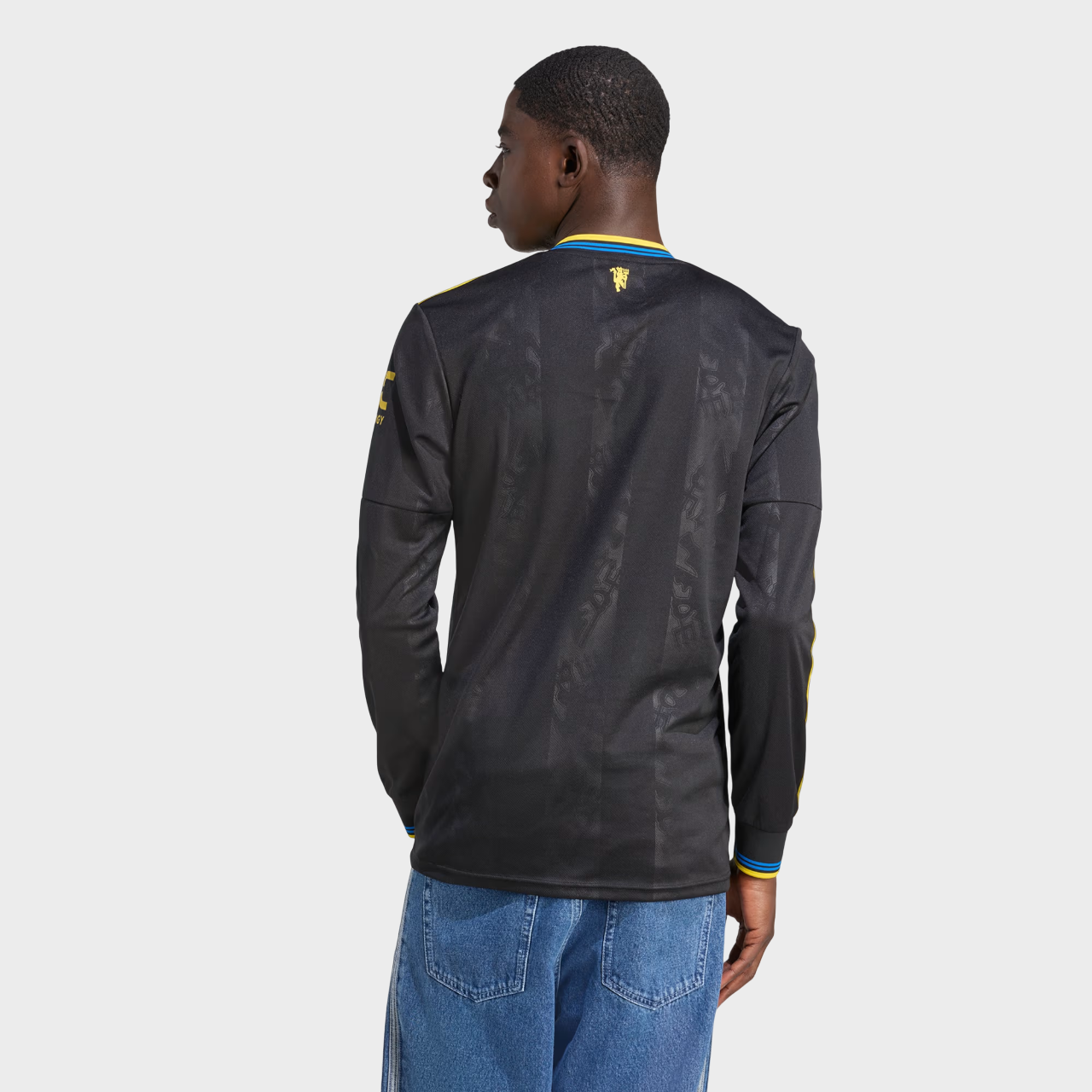 Camisa Manchester United III Manga Longa 25/26 - Torcedor Adidas Masculina - Preta