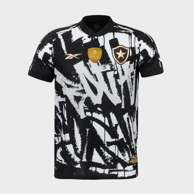 Camisa Botafogo IV 25/26 - Preta e Branca