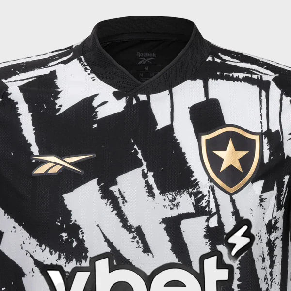Camisa Botafogo IV 25/26 - Preta e Branca