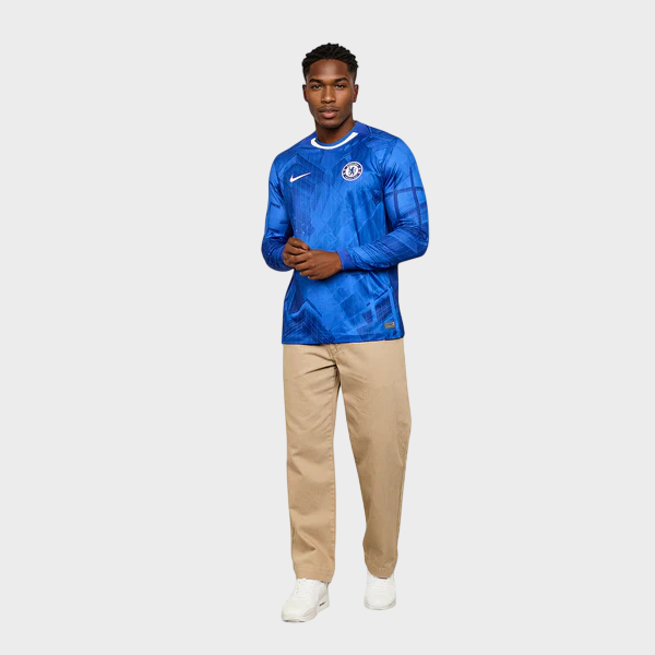 Camisa Chelsea I Manga Longa 25/26 Nike - Azul