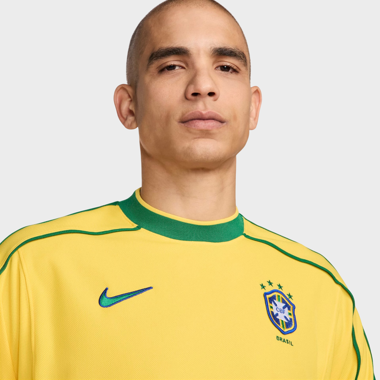 Camisa Seleção Brasileira I 1998 Reedição Nike - Retrô - Amarela