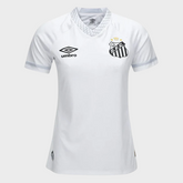 Camisa Santos Feminina I 25/26 - Branca