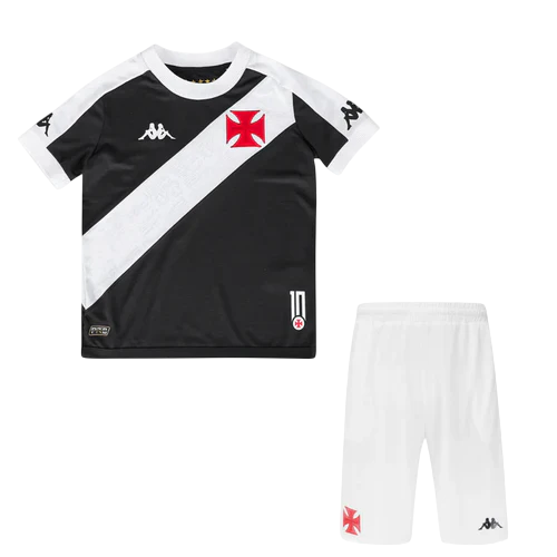 Kit Infantil Vasco I 24/25 - Kappa - Preta