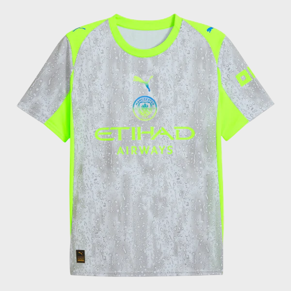 Camisa Manchester City III 25/26 - Torcedor Puma Masculina - Cinza