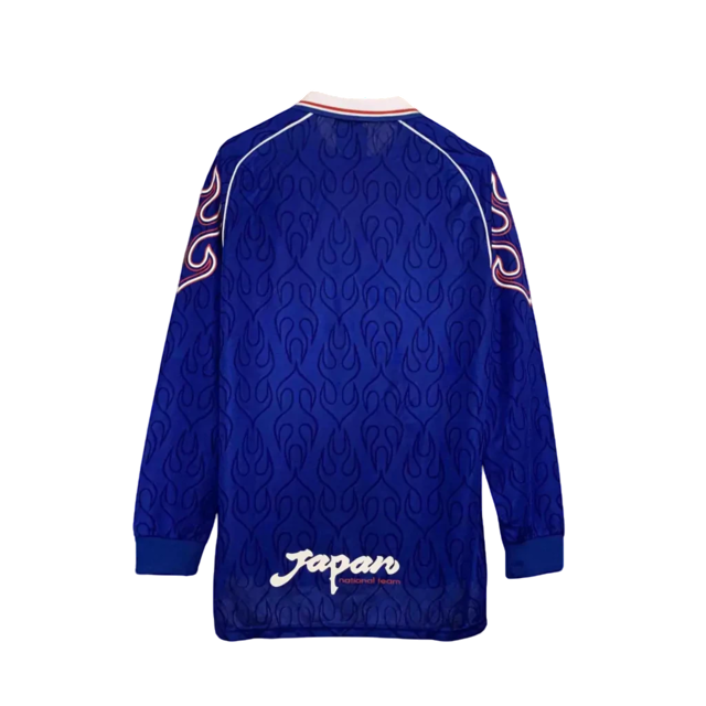 Camisa Japão I Manga Longa 1998 Asics - Azul - Retrô