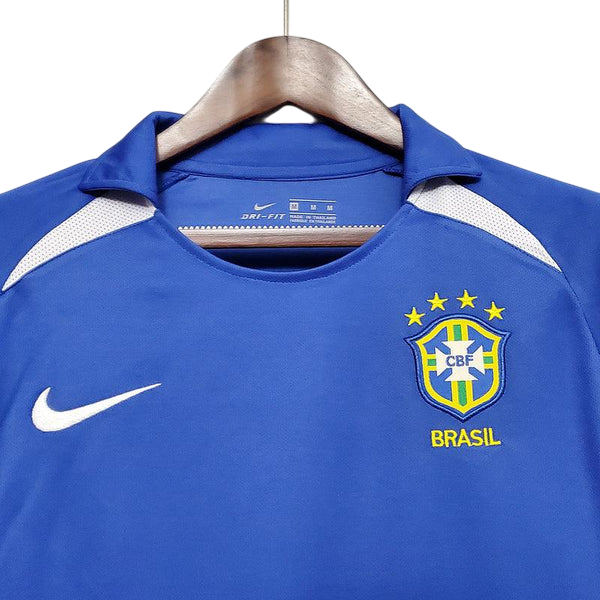 Camisa Seleção Brasileira II 2002 Nike - Retrô - Azul