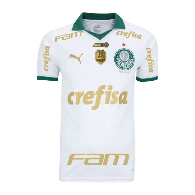 Camisa Palmeiras II 24/25 + Patrocínios + Patch - Branca