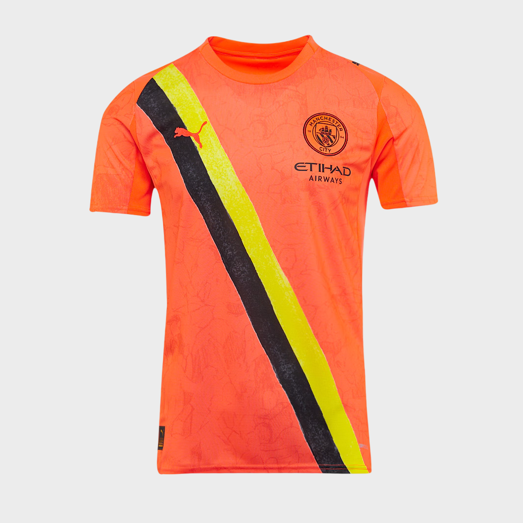 Camisa Manchester City KIDSUPER 25/26 - Torcedor Puma - Laranja