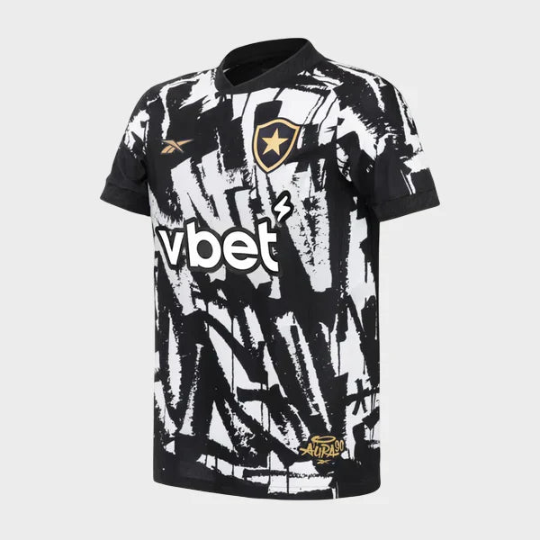 Camisa Botafogo IV 25/26 - Preta e Branca