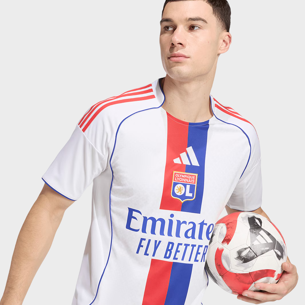 Camisa Lyon I 25/26 - Torcedor Adidas - Branca