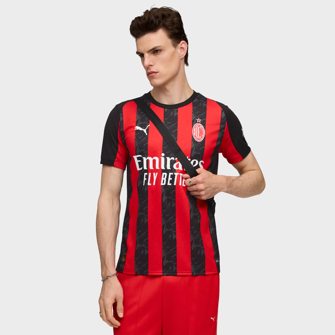 Camisa Milan I 25/26 - Torcedor Puma - Vermelha