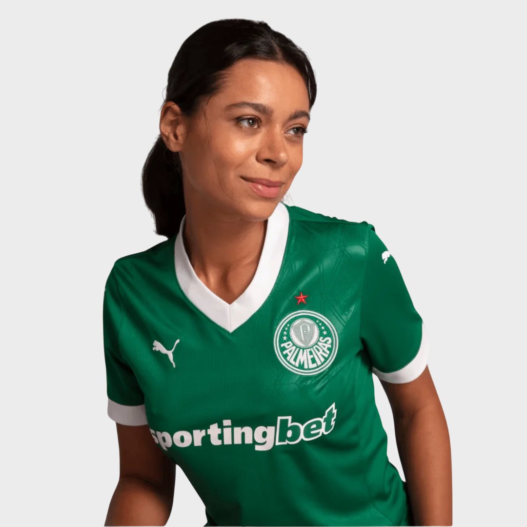 Camisa Palmeiras Feminina I 25/26 Torcedor Puma - Verde