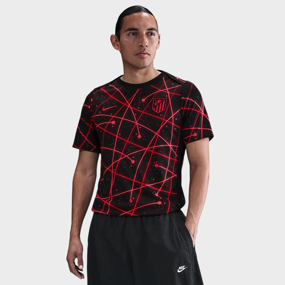Camisa Atlético de Madrid Pré-Jogo 25/26 Torcedor Nike Masculina - Vermelha