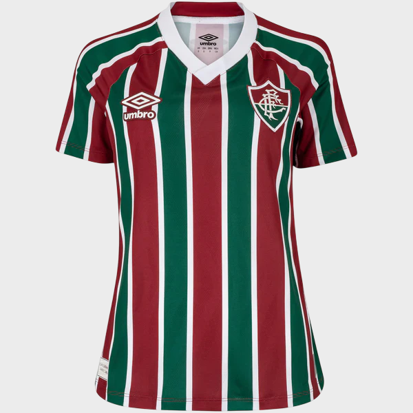 Camisa Fluminense Feminina I 25/26 - Vinho e Verde