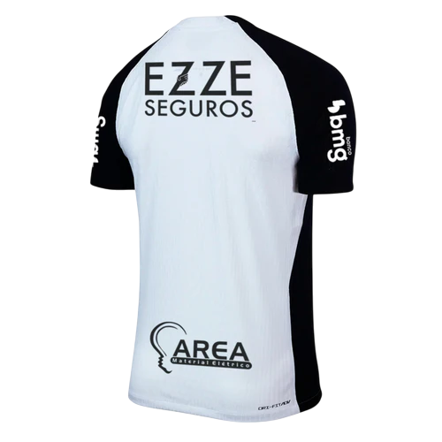 Camisa Corinthians I 25/26 - Jogador - Branca + Patrocínios