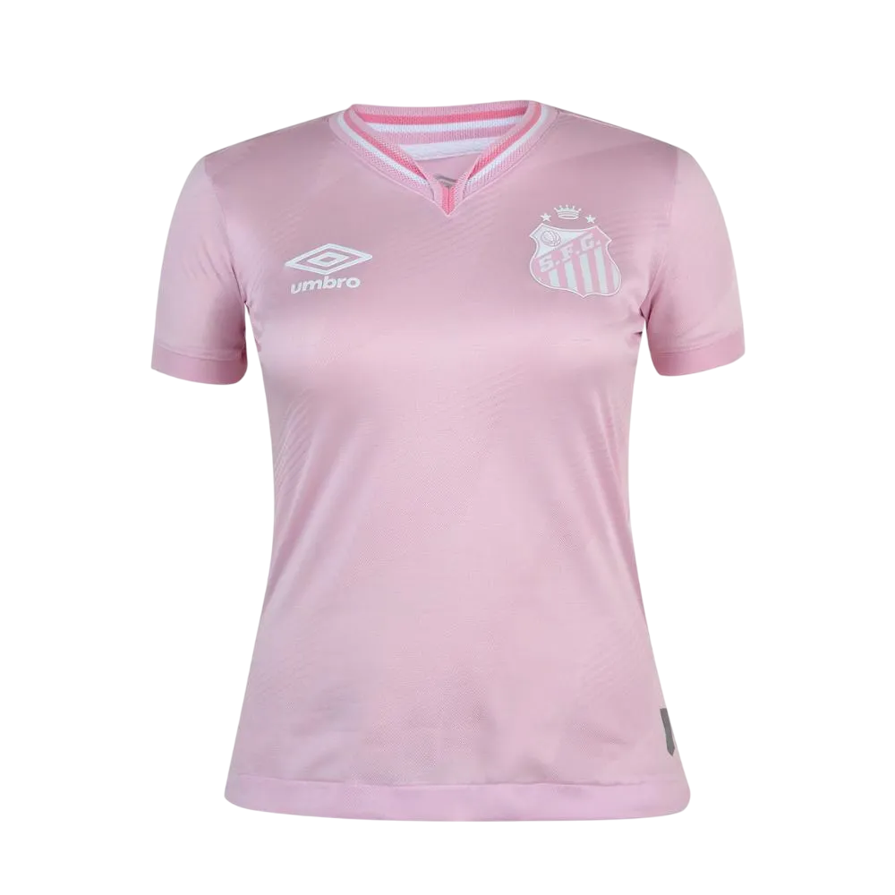 Camisa Santos Feminina Outubro Rosa 24/25 - Rosa