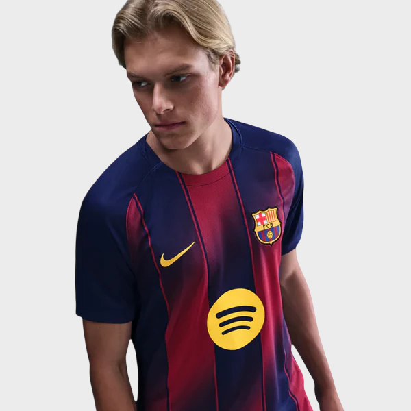Camisa Barcelona I 25/26 - Torcedor Nike Masculina - Azul e Grená