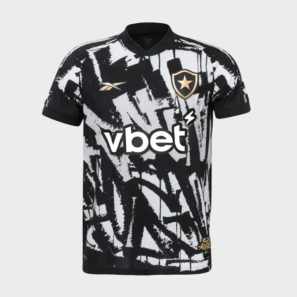 Camisa Botafogo IV 25/26 - Preta e Branca