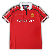 Camisa Manchester United I 1998/1999 - Torcedor Masculina - Vermelha