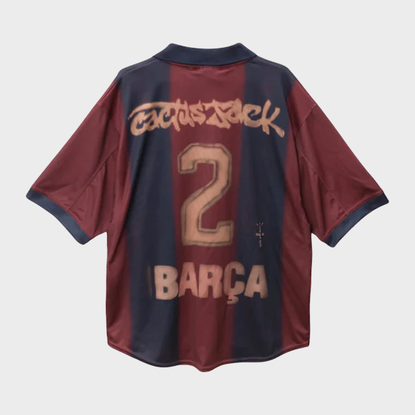 Camisa Barcelona Travis Scott 2000/2001 - Torcedor Unissex - Retrô