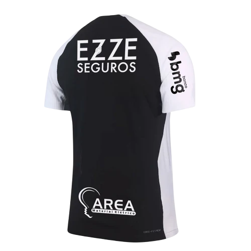 Camisa Corinthians II 25/26 - Jogador - Preta + Patrocínios