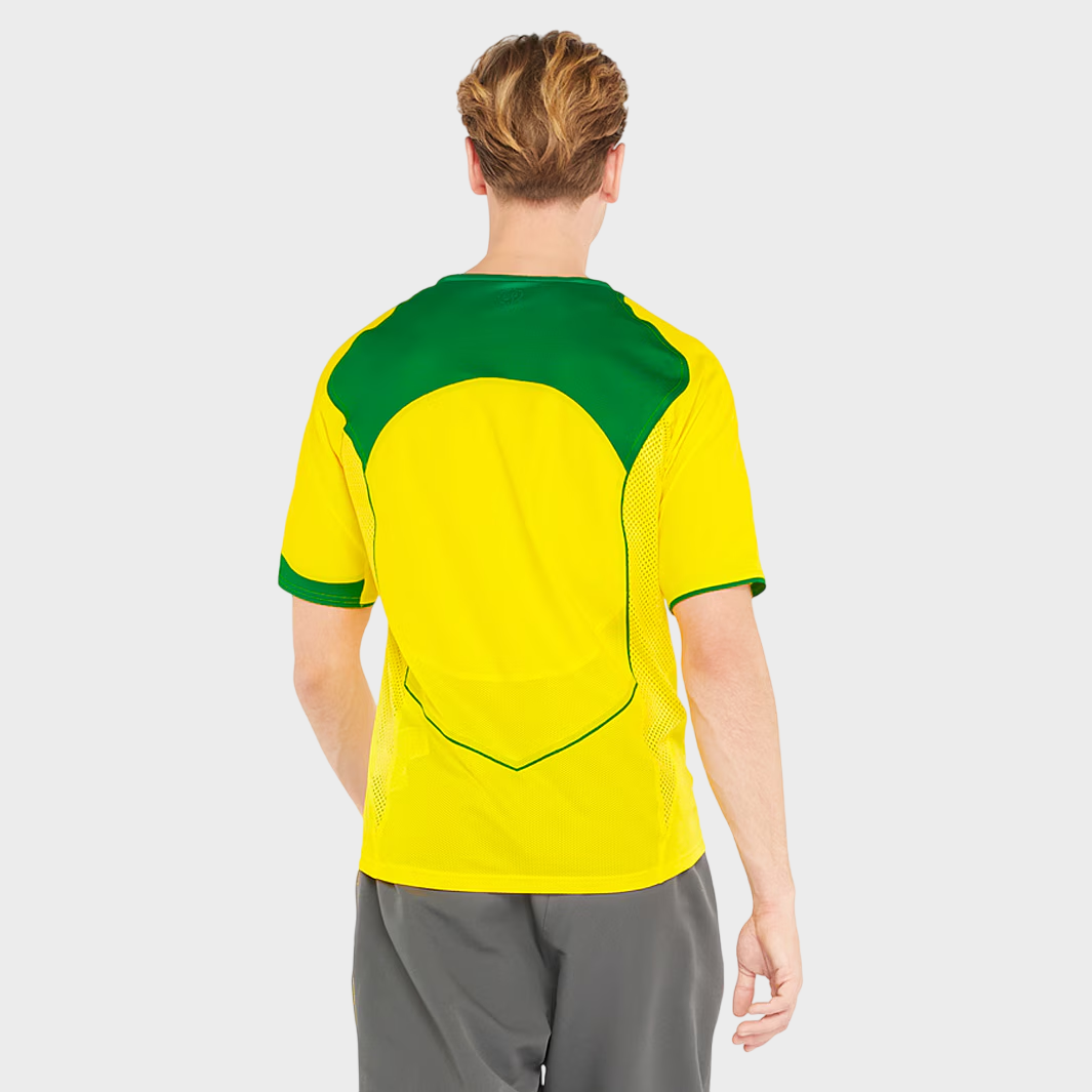 Camisa Seleção Brasileira I 2004 Reedição Nike - Retrô - Amarela