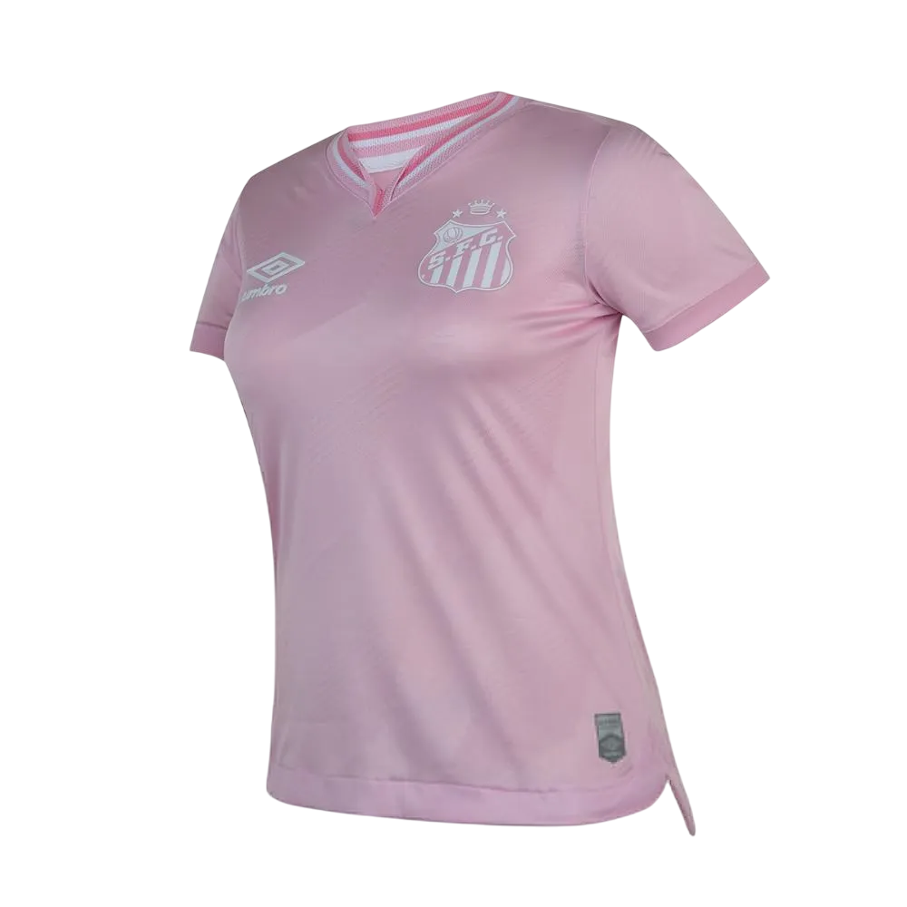 Camisa Santos Feminina Outubro Rosa 24/25 - Rosa