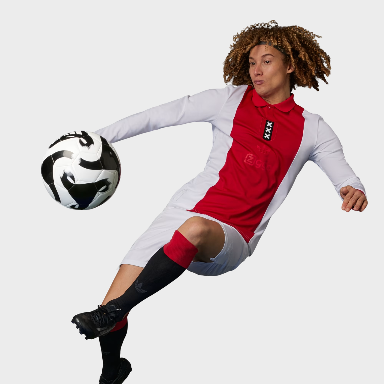 Camisa Ajax Manga Longa 25/26 -  Especial 125 anos - Vermelha e Branca