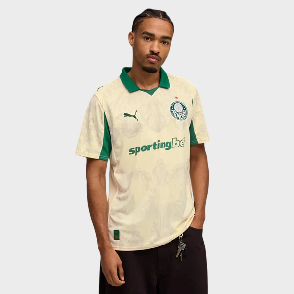 Camisa Palmeiras KIDSUPER 25/26 - Torcedor Puma - Bege