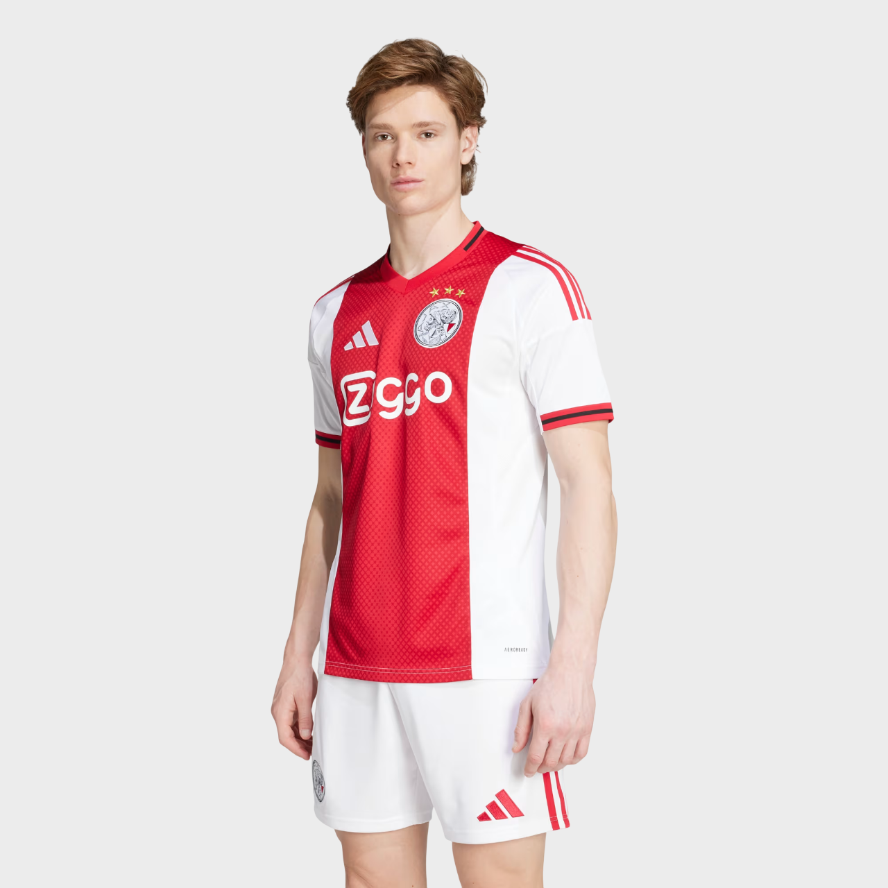 Camisa Ajax I 25/26 Adidas Masculina - Vermelho e Branco