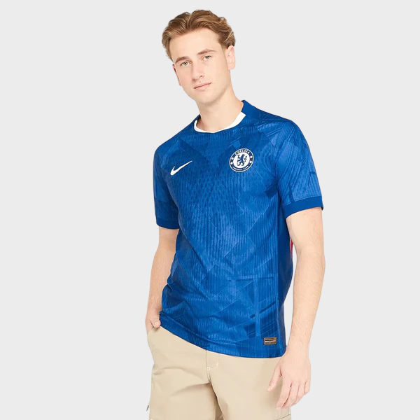 Camisa Chelsea I 25/26 Nike Jogador Masculina - Azul