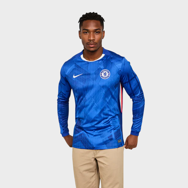 Camisa Chelsea I Manga Longa 25/26 Nike - Azul