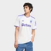 Camisa Aston Villa III 25/26 Adidas Torcedor Masculina - Branca