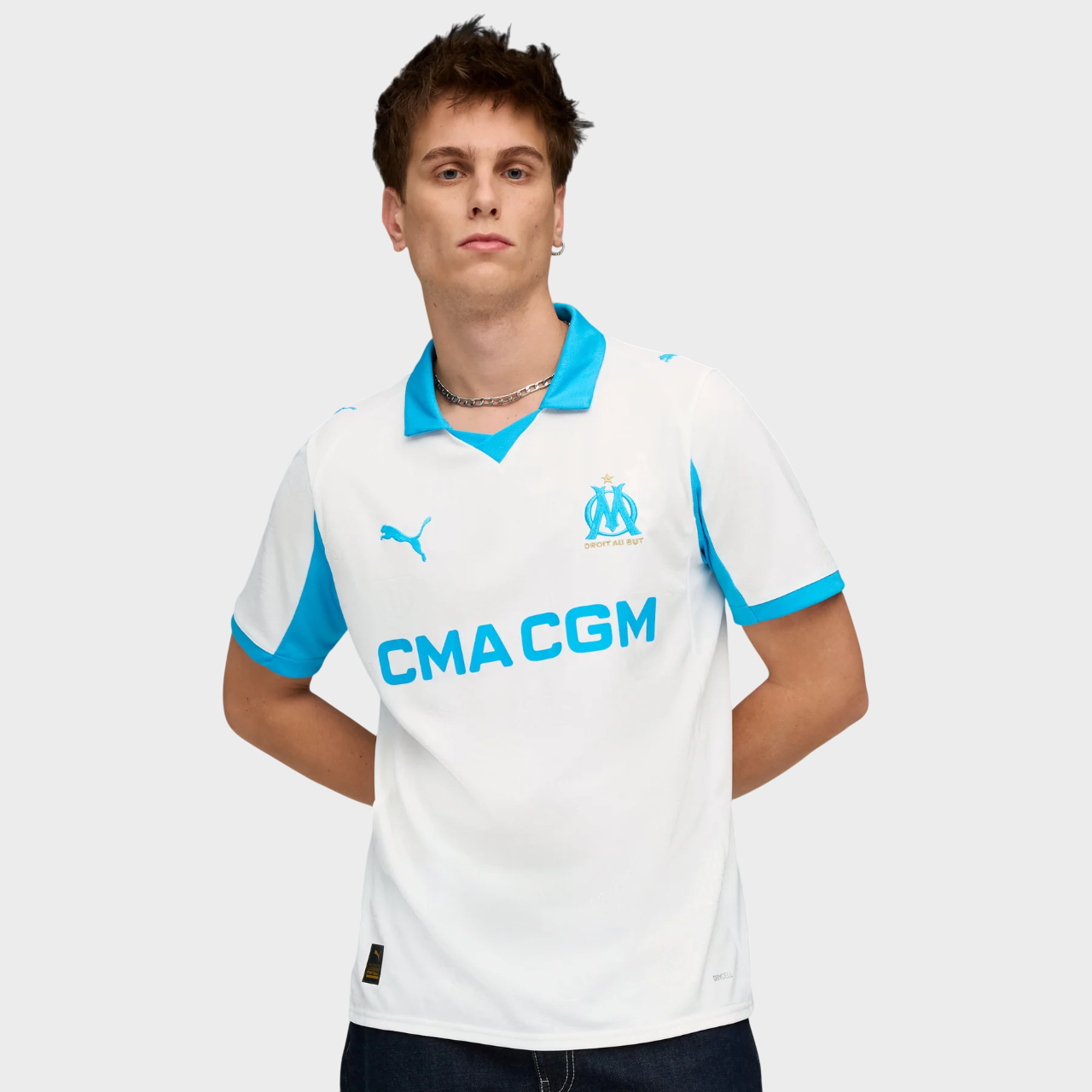 Camisa Olympique de Marseille I 25/26 - Puma - Branca