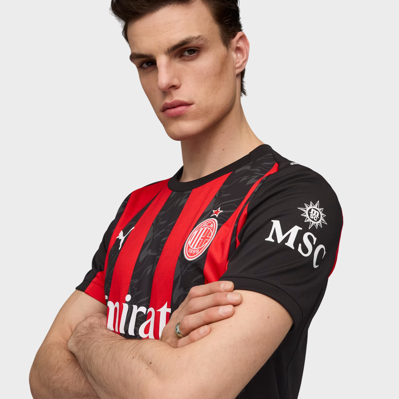 Camisa Milan I 25/26 - Torcedor Puma - Vermelha