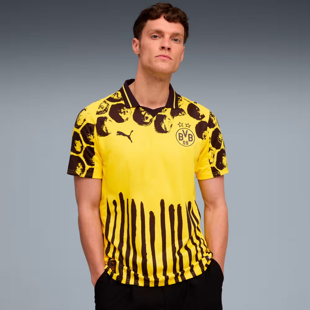 Camisa Borussia Dortmund KIDSUPER - Torcedor Puma Masculina - Amarelo