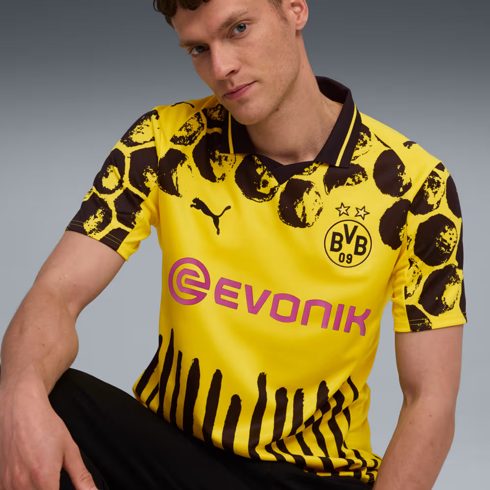 Camisa Borussia Dortmund KIDSUPER - Torcedor Puma Masculina - Amarelo