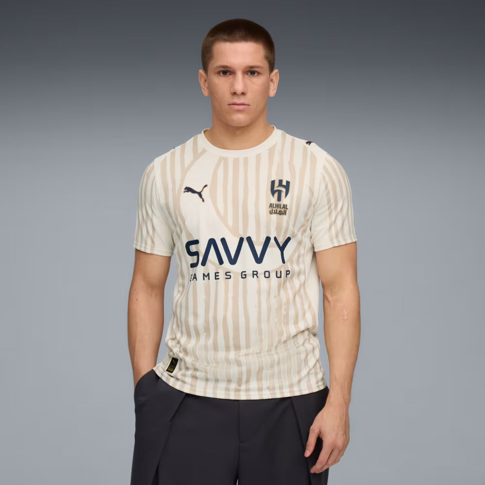 Camisa Al-Hilal KIDSUPER - Torcedor Puma Masculina - Bege