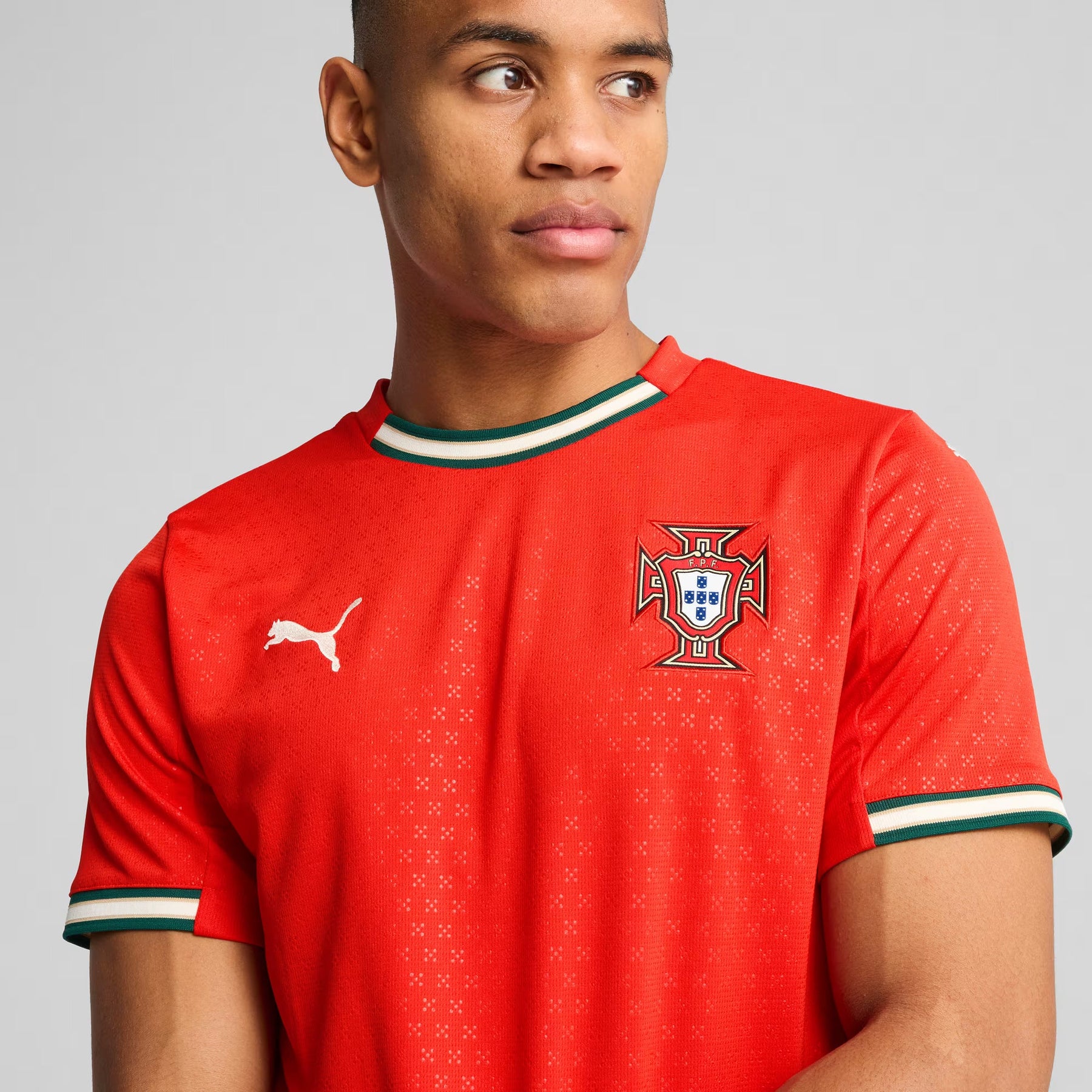 Camisa Portugal I 25/26 - Torcedor Puma Masculina - Vermelha