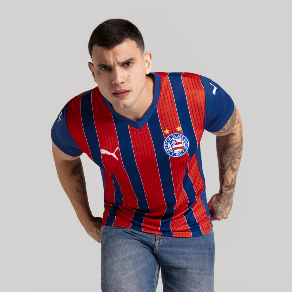 Camisa EC Bahia II 25/26 - Azul e Vermelha