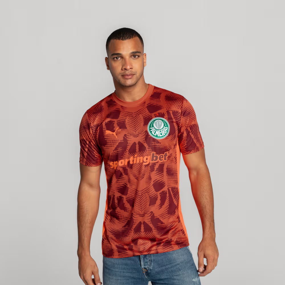 Camisa Palmeiras II Goleiro 25/26 Torcedor Puma - Vermelha
