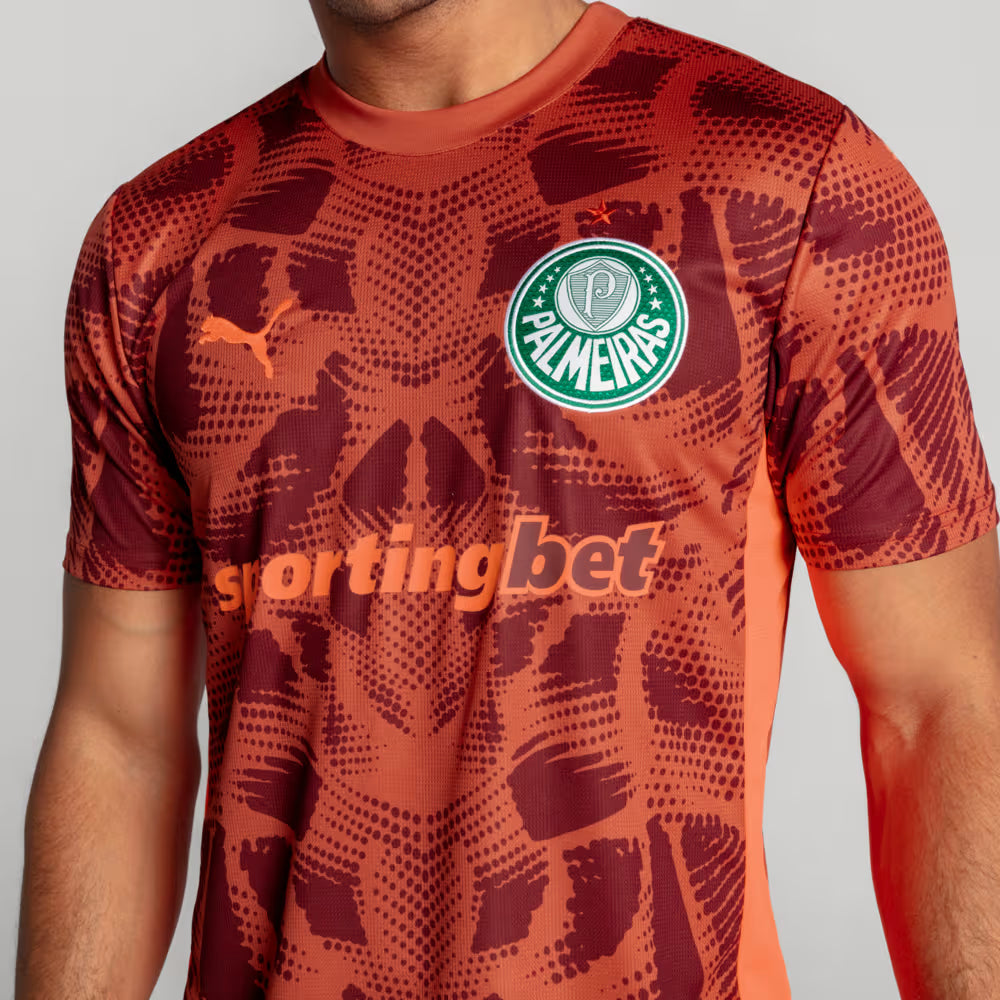 Camisa Palmeiras II Goleiro 25/26 Torcedor Puma - Vermelha