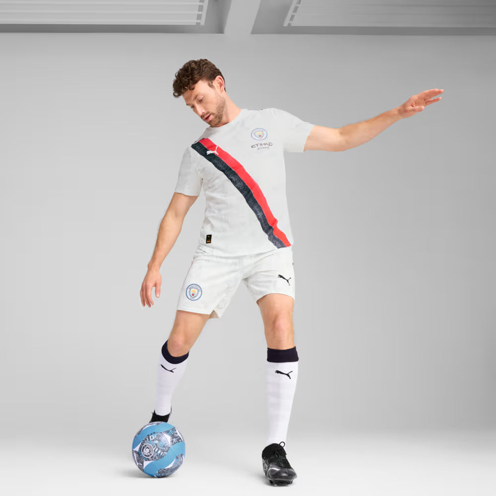 Camisa Manchester City KIDSUPER 25/26 - Torcedor Puma - Branca
